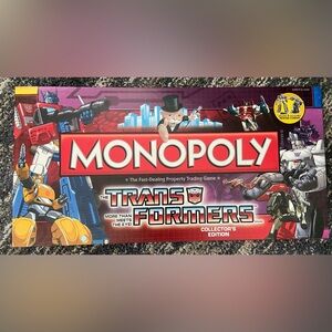 Collectors edition Transformers Monopoly board game